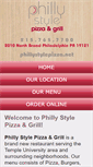 Mobile Screenshot of phillystylepizza.net