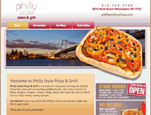 Tablet Screenshot of phillystylepizza.net